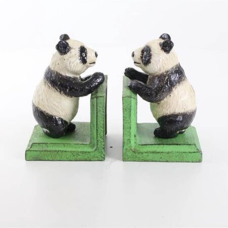 Boekensteun Panda van gietijzer | DecoImport