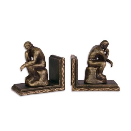 Boekensteun van gietijzer "De Denker" | DecoImport