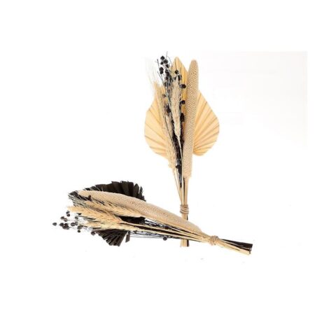 Boeket met palmblad Babala zwart/wit | HBX natural living