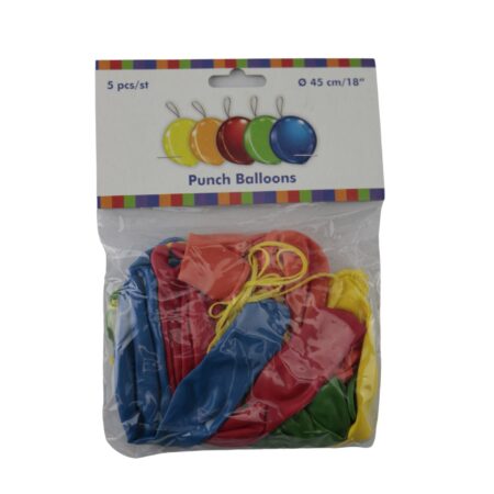 Boksballonnen Ø45cm pak a 5 stuks | Merkloos