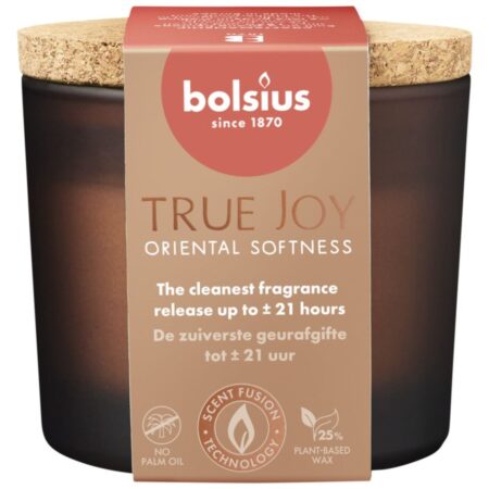 Bolsius Geurglas Met Kurk 66/83 True Joy Oriental Softness | Bolsius
