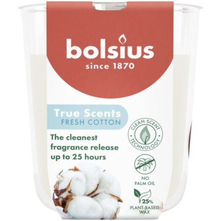 Bolsius Geurglas True Scents Fresh Cotton 80/73 | Bolsius