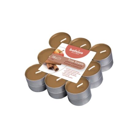 Bolsius Geurtheelichten True Scents Appel-Kaneel 18 Stuks | Bolsius