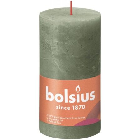 Bolsius Kaars 130X68mmOlijfgroen | Bolsius