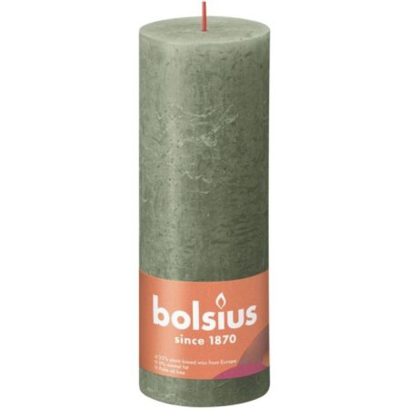 Bolsius Kaars 190X68mm Olijfgroen | Bolsius