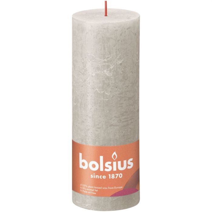 Bolsius Kaars 190X68mm Zand Grijs | Bolsius
