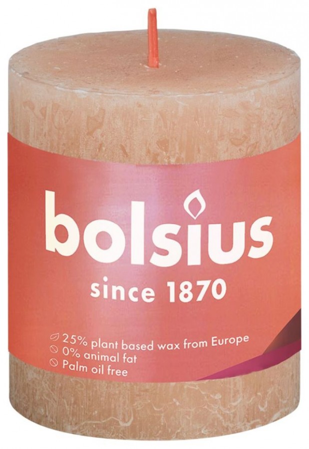 Bolsius Kaars 80X68mm Misty Roze | Bolsius