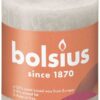 Bolsius Kaars 80X68mm Zand Grijs Rustiek | Bolsius