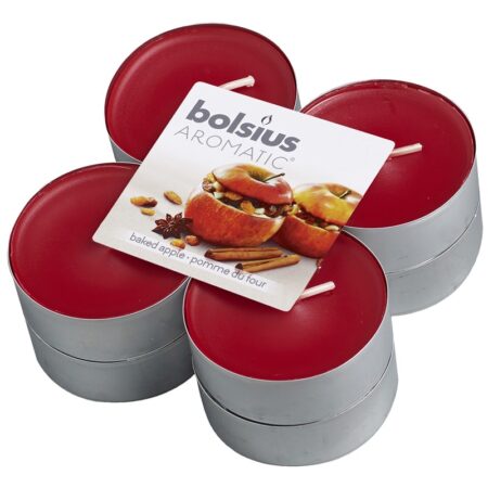 Bolsius Maxilichten+geur Baked Apple | Bolsius