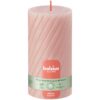 Bolsius Rustiek Twist Stompkaars 130/68 Misty Pink | Bolsius