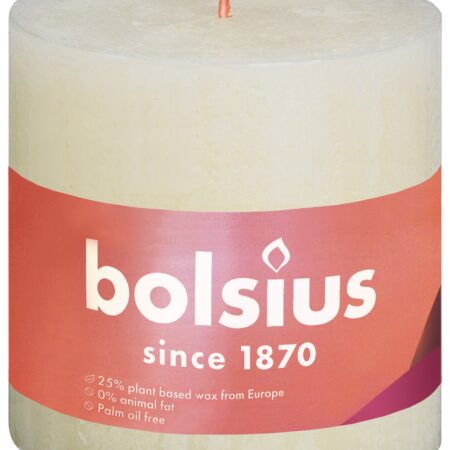 Bolsius Rustiek stompkaars 100/100 Ivoor | Bolsius