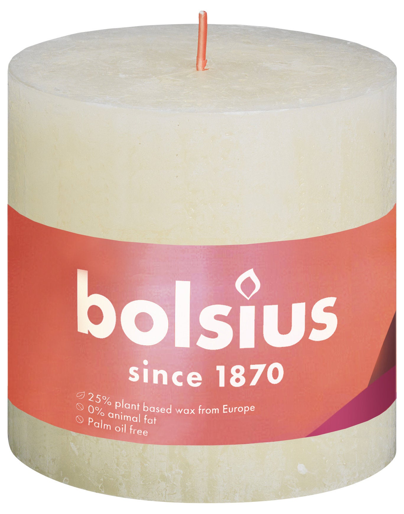 Bolsius Rustiek stompkaars 100/100 Ivoor | Bolsius