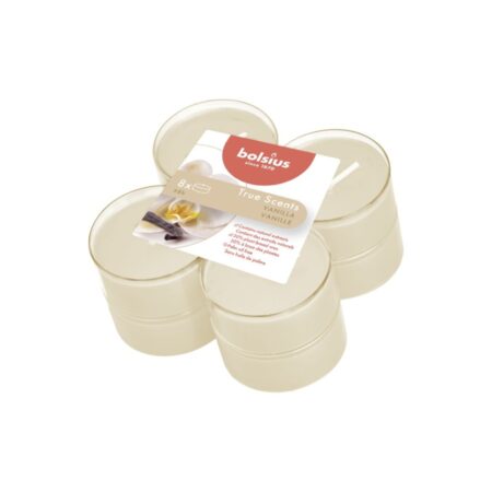 Bolsius True Scents Maxilichten Vanille 8 Stuks | Bolsius