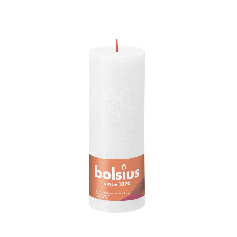 Bolsius kaars 190x68mm parel wit | Bolsius