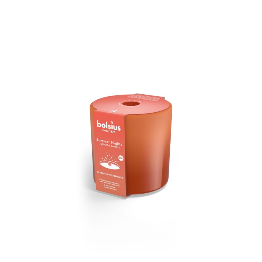 Bolsius summer nights buiten kaars terracotta | Bolsius
