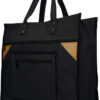 Boodschappentas canvas breed zwart | Merkloos