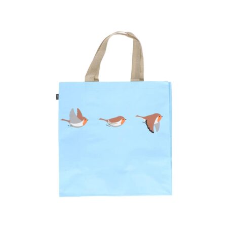 Boodschappentas roodborstjes 40x40cm | Esschert Design