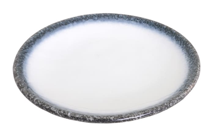 Bord in Natuurlijk Grijs/Wit - Tajimi Collectie - Porselein - 22.8 x 3cm | Tokyo Design Studio