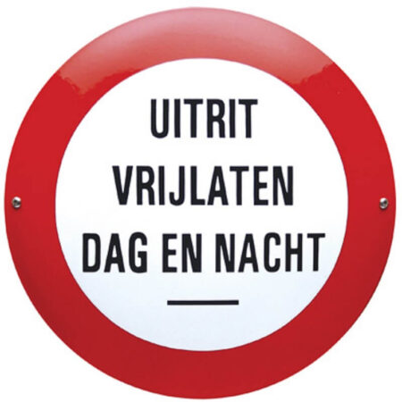 Bord uitrit vrijlaten dag en nacht | Topemaille