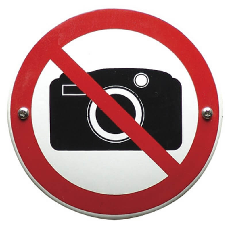 Bord verboden te fotograferen | Topemaille