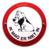 Bord verboden voor honden | Topemaille