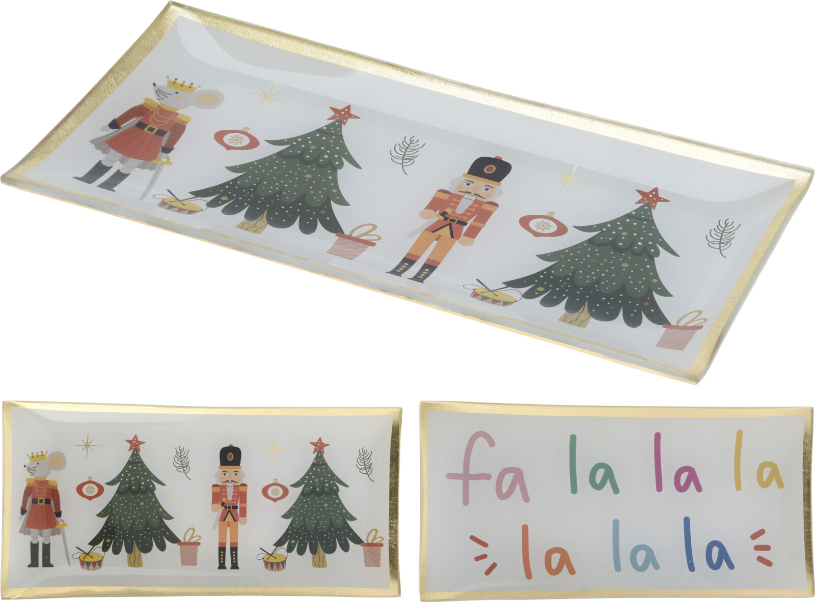 Bordje kerst glas 10x21cm met tekst | Home & Styling