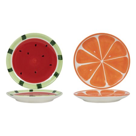 Bordje meloen of sinaasappel 18cm | Merkloos