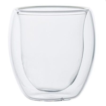 Borosilicate Dubbelwandig Koffieglas 80ml 2-pack | Borosilicate