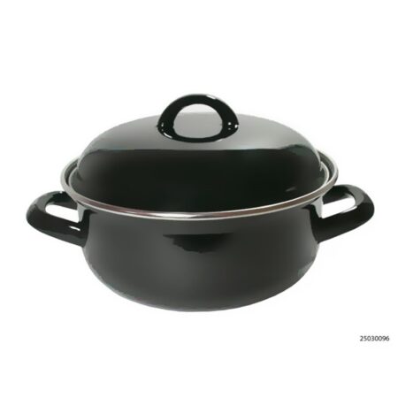 Braadpan emaille zwart 28cm 6