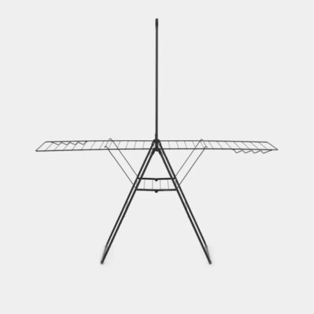 Brabantia Hangon Droogrek 25 meter Met Stang Matt Zwart | Brabantia
