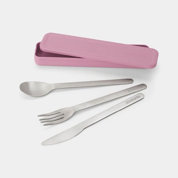 Brabantia Make En Take Bestekset 3 Delig Lilac Pink | Brabantia