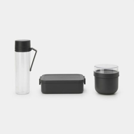 Brabantia Make & Take Ontbijt En Lunchset 3 Delig Dark Grey | Brabantia