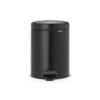 Brabantia NewIcon Pedaalemmer Mat Zwart 5 Liter | Brabantia