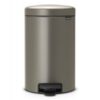 Brabantia NewIcon Pedaalemmer Metaal Platinum 12 Liter | Brabantia