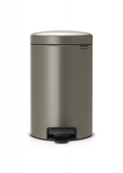 Brabantia NewIcon Pedaalemmer Metaal Platinum 12 Liter | Brabantia