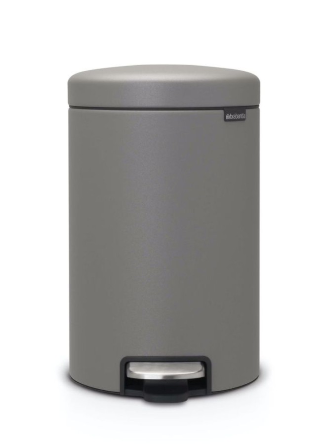 Brabantia Newlcon Pedaalemmer 12l Mineral Concrete Grey | Brabantia