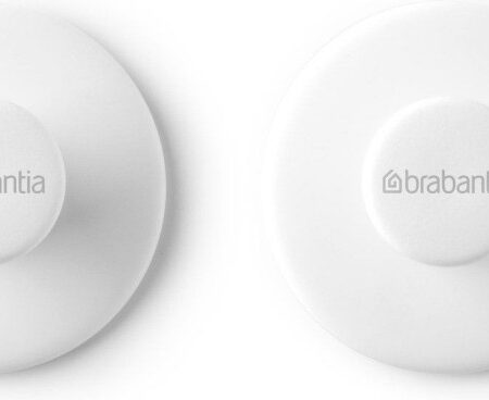Brabantia ReNew handdoekhaakjes 2 stuks wit | Brabantia