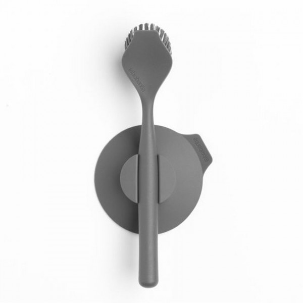 Brabantia Sinkside Afwasborstel Met Zuignaphouder - Donkergrijs | Brabantia