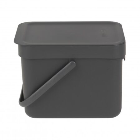 Brabantia Sort & Go Afvalemmer 6 Liter Grijs | Brabantia