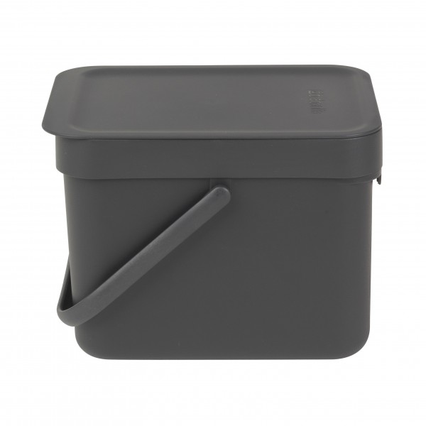 Brabantia Sort & Go Afvalemmer 6 Liter Grijs | Brabantia
