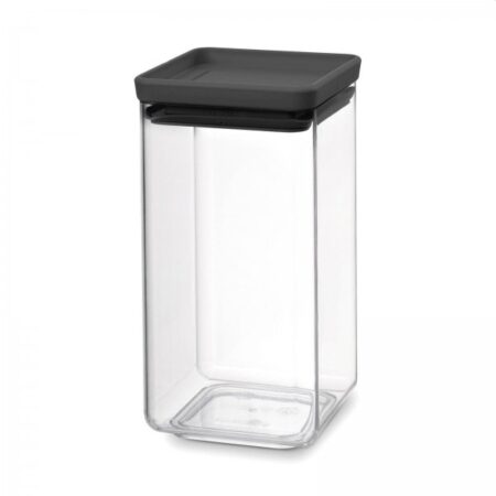 Brabantia Tasty+ voorraadbus 1.6 liter donkergrijs | Brabantia