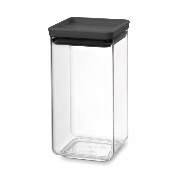Brabantia Tasty+ voorraadbus 1.6 liter donkergrijs | Brabantia