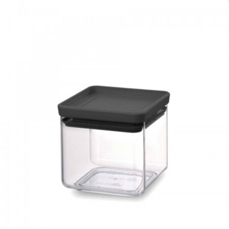 Brabantia Tasty+ voorraadbus stapelbaar 0.7 liter donkergrijs | Brabantia