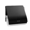 Brabantia toiletrolhouder met klep matt black | Brabantia