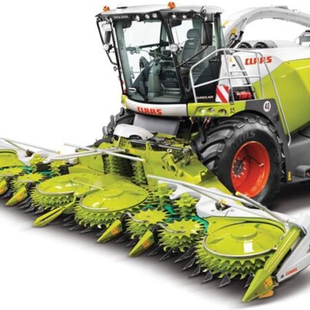 Britains Claas Jaguar 980 met Orbis 900 maisbek 1:32 | Britains