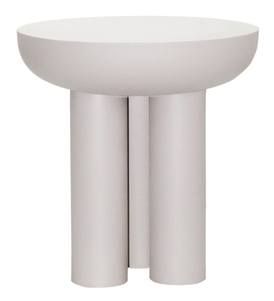 Brix Ronde Bijzettafel Jez 43cm - Off White Sand | Brix