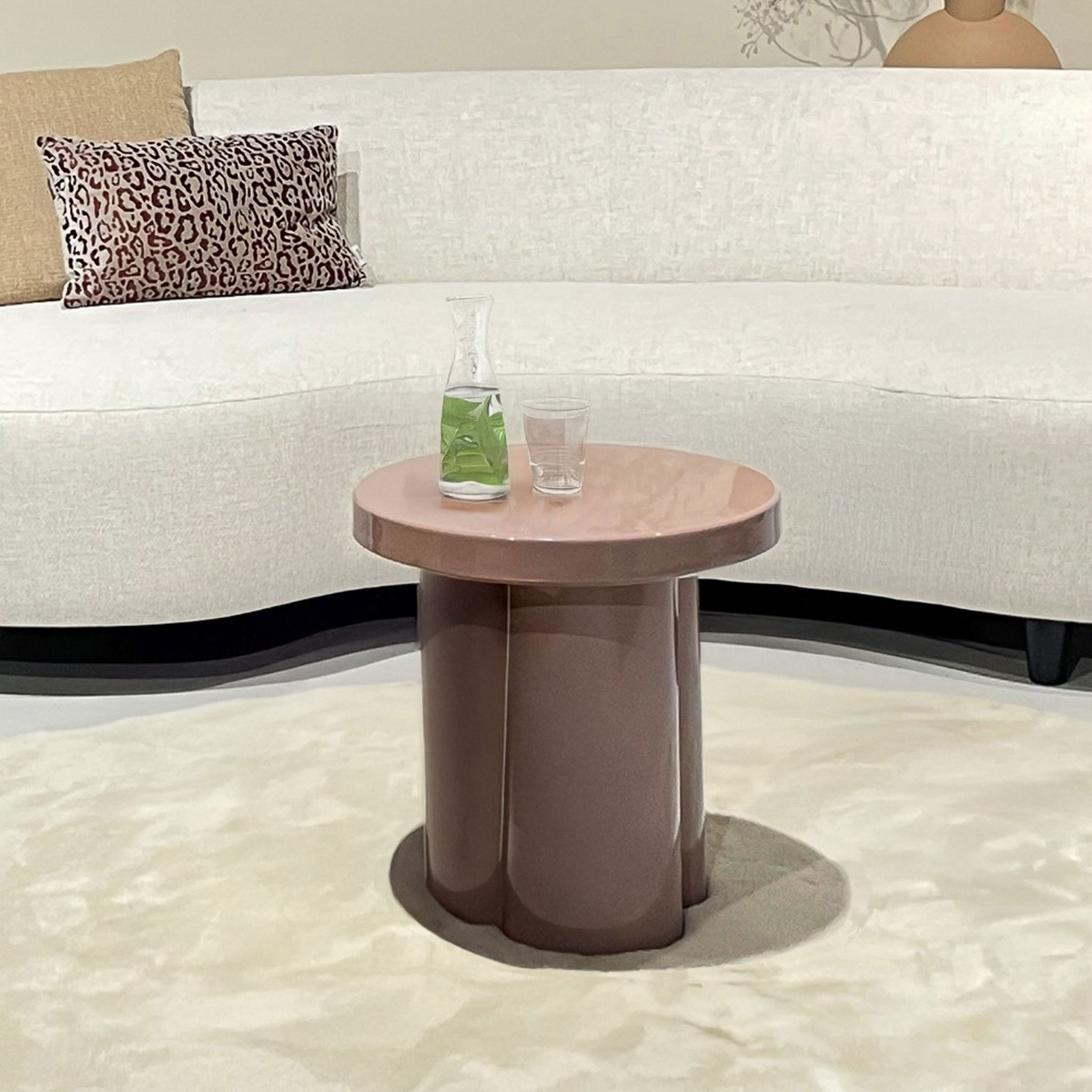 Brix Ronde Bijzettafel Noa 43cm - Vintage Roze | Brix