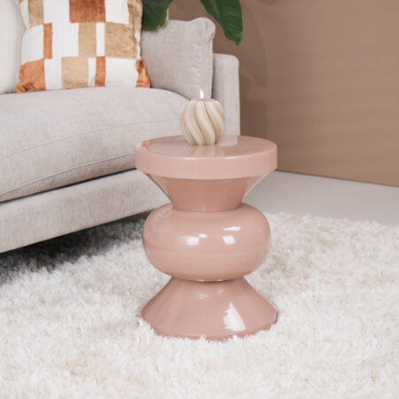 Brix Ronde Bijzettafel Ole 36cm - Vintage Roze | Brix