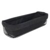 Broodmandje metaal 40x13x9cm mat zwart | Merkloos