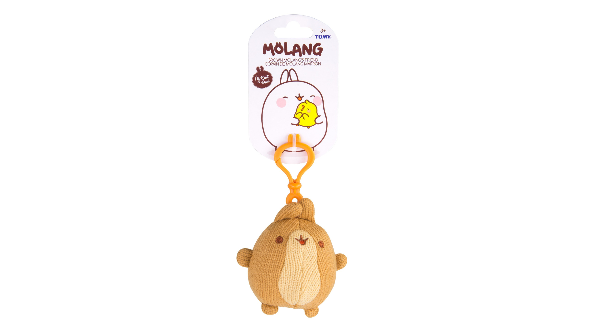Brown Molang's Friend Clip Plush | Molang